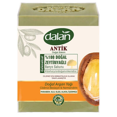 Dalan Antik %100 Doğal Zeytinyağlı Banyo Sabunu 150 gr 4 Adet Sabun Argan Yağı - 1